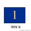 illustration for 'lets'e' (one, general counting)