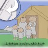 Illustration for 'li tetha kw'es sta tset' - 'that's where we were living'